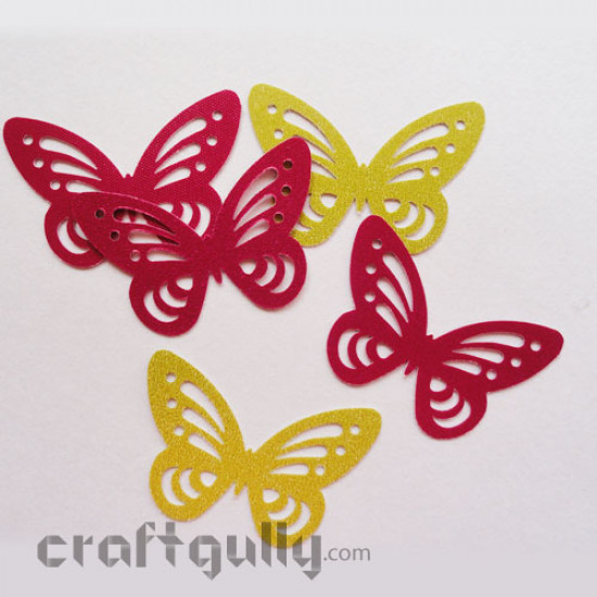 Paper Craft - Perfumed Red & Green Butterflies