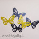 Paper Craft - Perfumed Green & Blue Butterflies