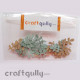 Glittery Small Leaves on Vinyl Sticker Glittery Small Leaves on Vinyl Sticker