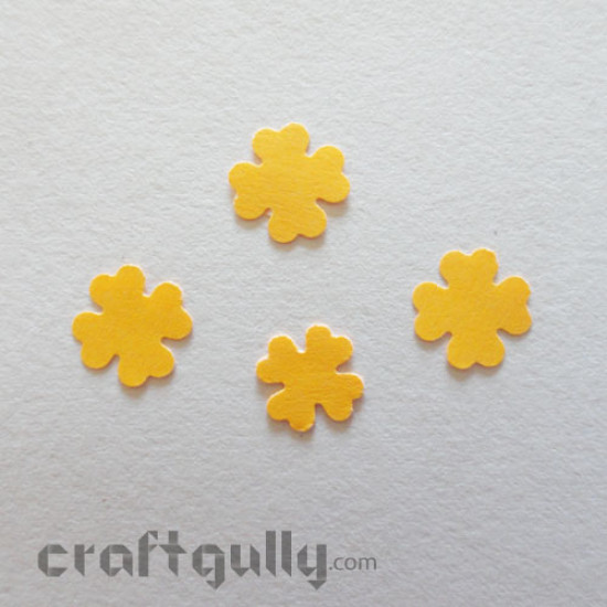 Paper Craft - Hydra Flowers in Golden Yellow (3 sizes)