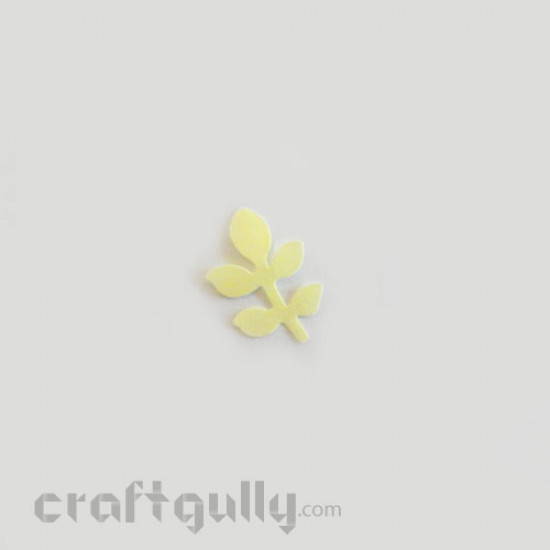 Paper Craft - Small Leaves in Pale Yellow