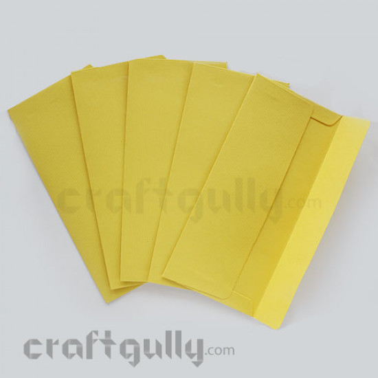 Shagun Envelopes - Texture - Sunflower Yellow - Pack of 5