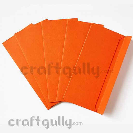 Shagun Envelopes - Orange - Pack of 5