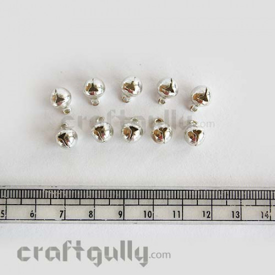 Bells - 8mm - Silver (Pack of 10)