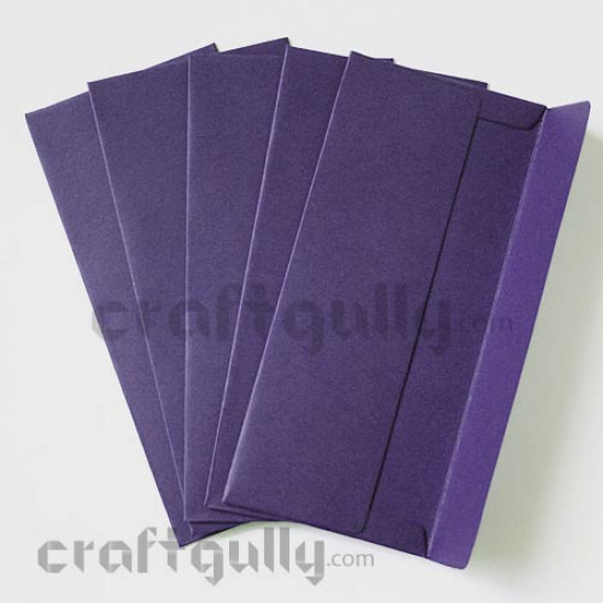Shagun Envelopes - Inky Purple - Pack of 5