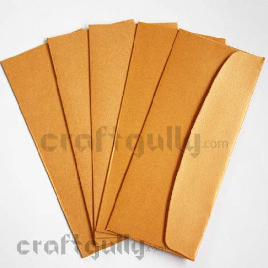 Shagun Envelopes - Metallic - Copper - Pack of 5