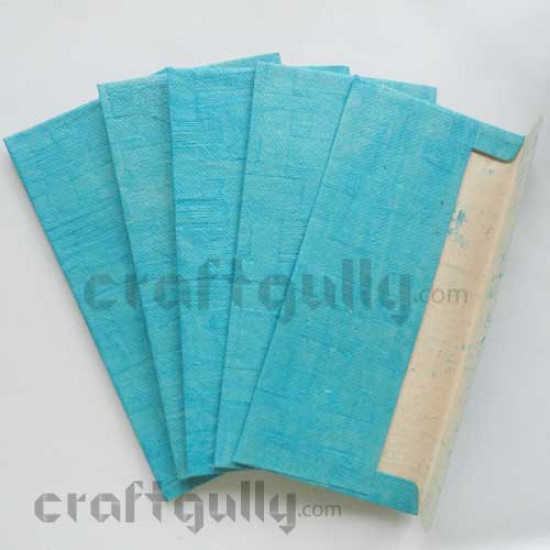 Shagun Envelopes - Handmade Texture - Turquoise - Pack of 5