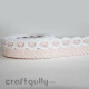 Crochet Tape #3 - White & Light Peach