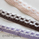 Crochet Tape #3 - White & Lilac