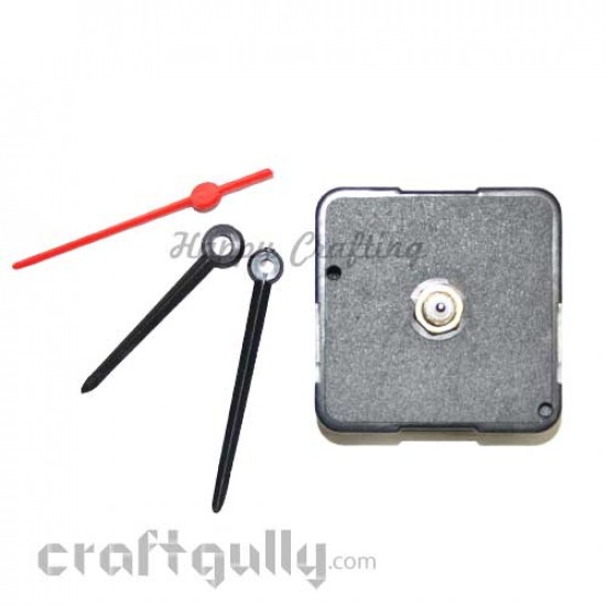 Clock Mechanism with Hands - 12mm Spindle