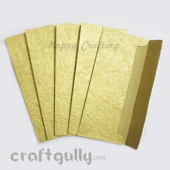 Shagun Envelopes - Handmade Paper - Textured - Golden