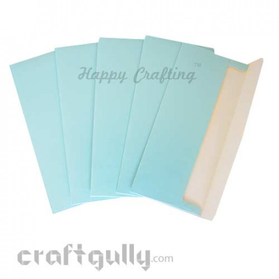 Shagun Envelopes - Metallic Card - Perfumed - Light Blue
