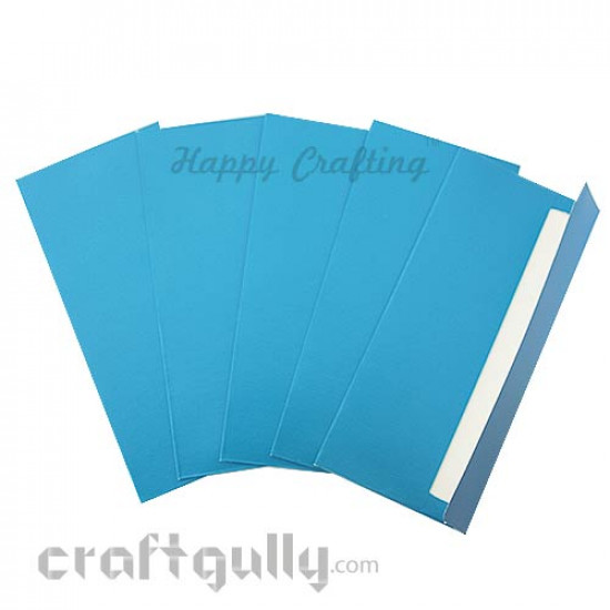 Shagun Envelopes - Metallic Card - Perfumed - Cerulean Blue