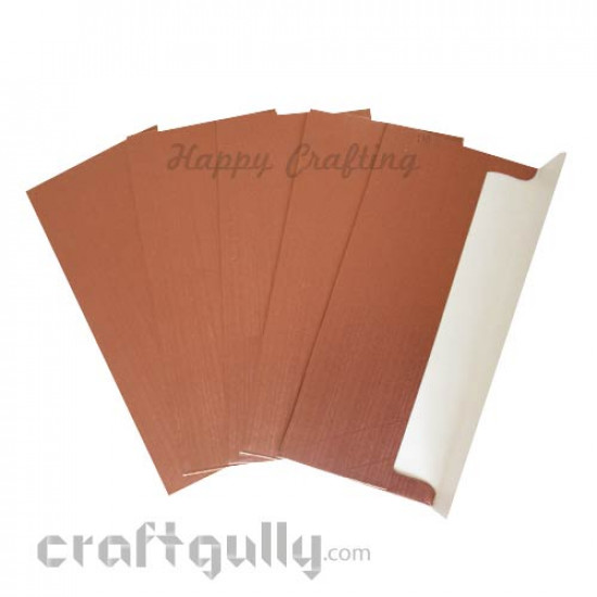 Shagun Envelopes - Metallic Card - Perfumed - Copper