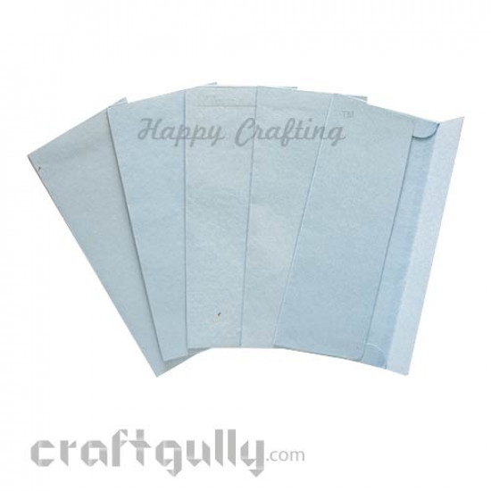 Shagun Envelopes - Metallic Card - Sky Blue