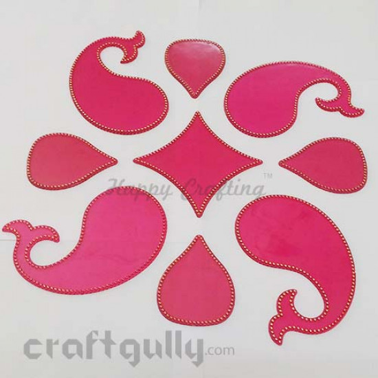 Acrylic Rangoli Base Blank #1 - Pink