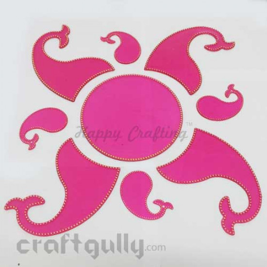 Acrylic Rangoli Base Blank #2 - Pink