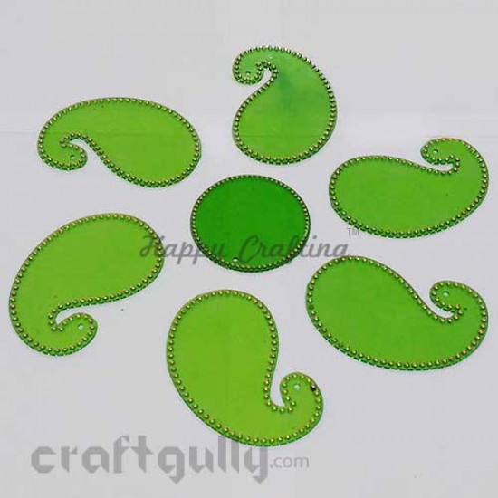 Acrylic Rangoli Base Blank #4 - Green