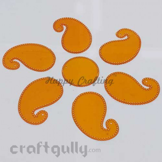 Acrylic Rangoli Base Blank #4 - Golden Yellow