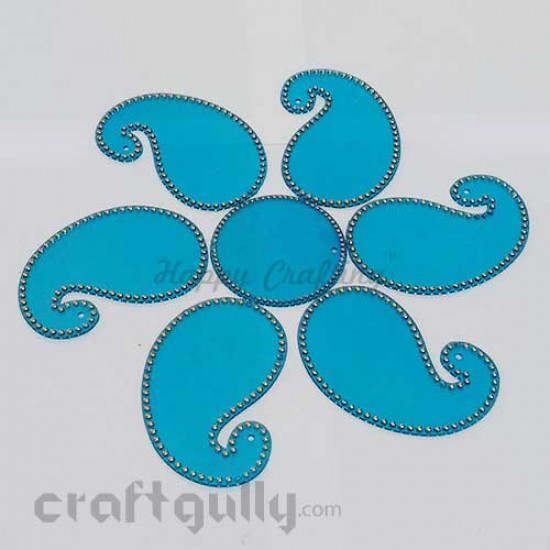 Acrylic Rangoli Base Blank #4 - Blue Acrylic Rangoli Base Blank #4 - Blue