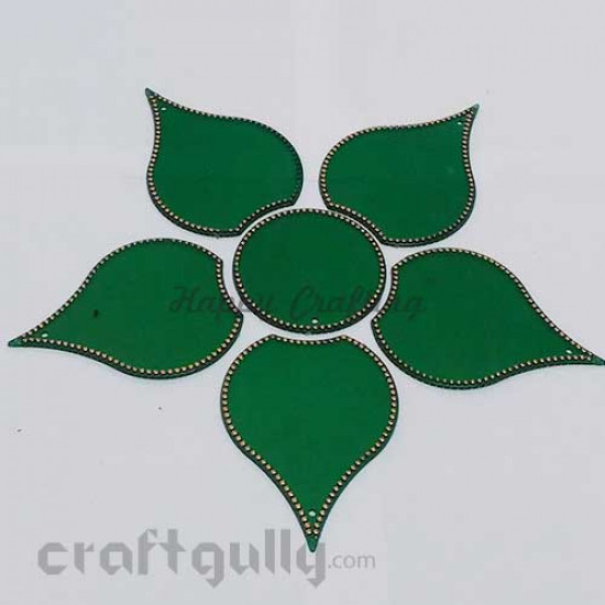 Acrylic Rangoli Base Blank #5 - Dark Green Acrylic Rangoli Base Blank #5 - Dark Green