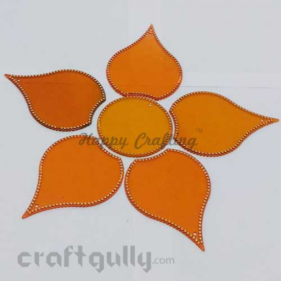 Acrylic Rangoli Base Blank #5 - Golden Yellow Acrylic Rangoli Base Blank #5 - Golden Yellow
