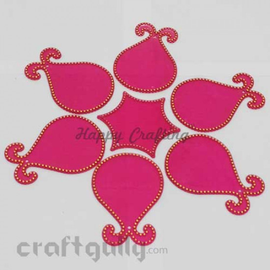 Acrylic Rangoli Base Blank #6 - Pink Acrylic Rangoli Base Blank #6 - Pink