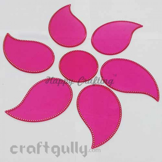 Acrylic Rangoli Base Blank #7 - Pink