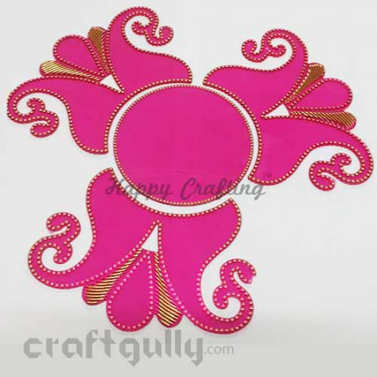 Acrylic Rangoli Base Blank #8 - Pink