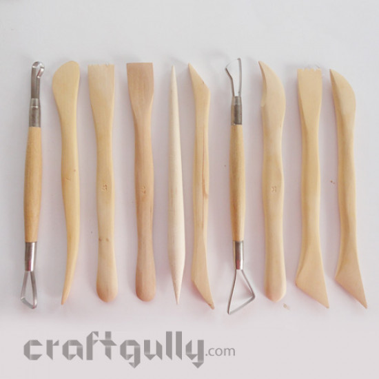 Clay Modelling Tools - Set of 10 Clay Modelling Tools - Set of 10