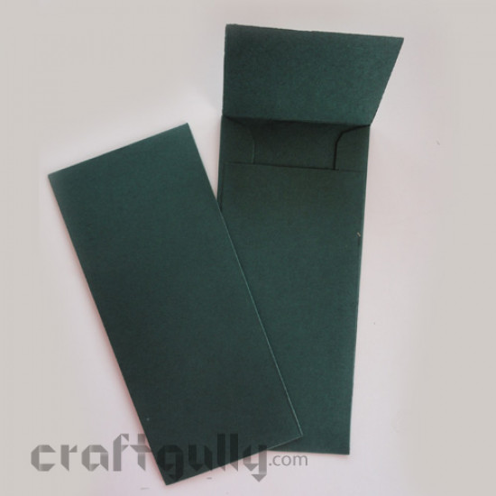 Shagun Envelopes - Metallic Paper - Green (Pack of 5)