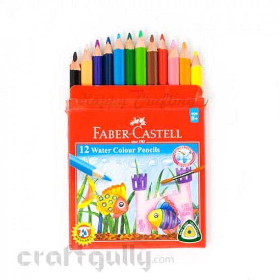 Faber-Castell 12 Water Colour Pencils - School Pack
