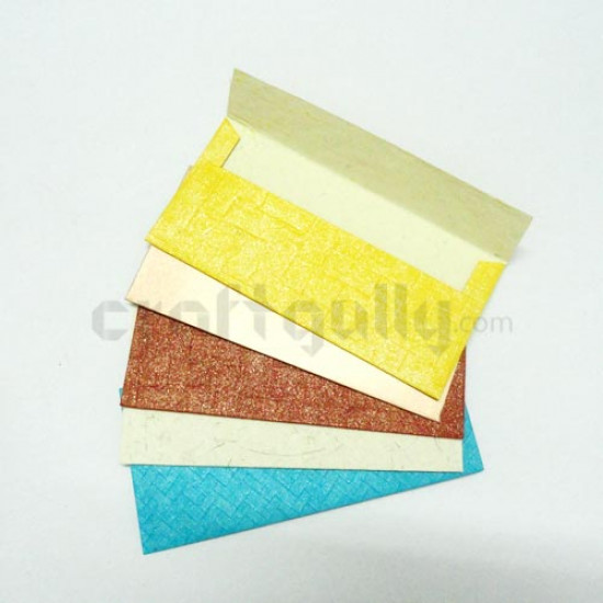 Shagun Envelopes - Handmade Textured Paper - Assorted (Pack of 5)