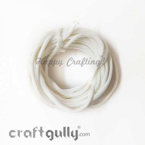 Cords 3mm Nylon - Macrame - White - 10 meters