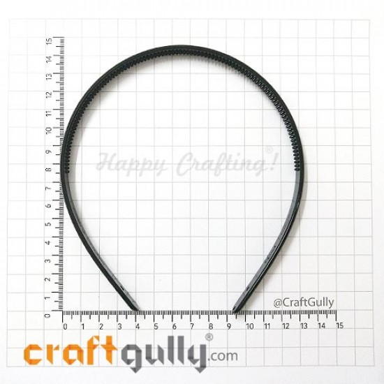 Hair Bands #1 Acrylic - Black - Pack of 1