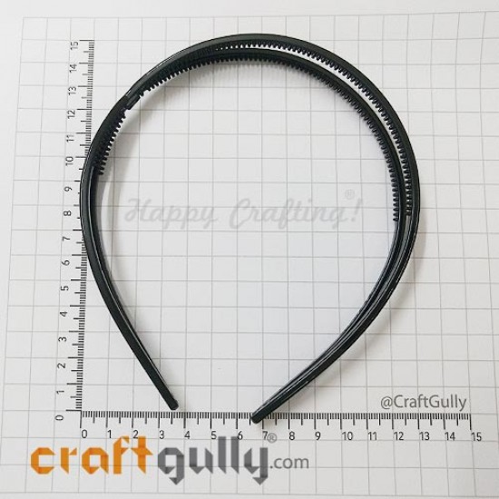 Hair Bands #2 Acrylic - Black - Pack of 1