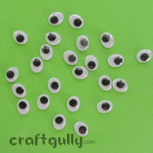 Googly Eyes 7x9mm - Oval - Pack of 24