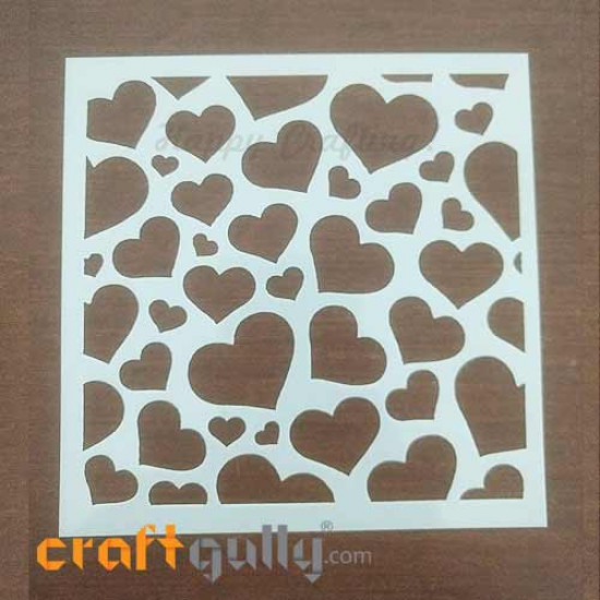 Stencils 130mm - Hearts #1