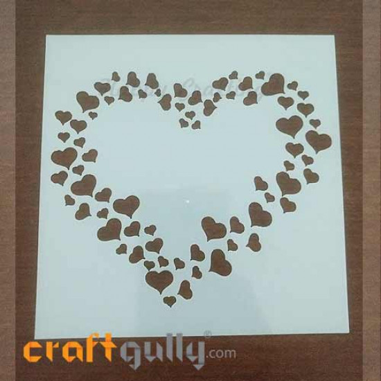 Stencils 130mm - Hearts #2