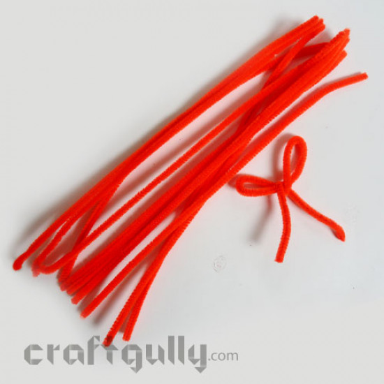 Pipe Cleaners - Orange - Pack of 10