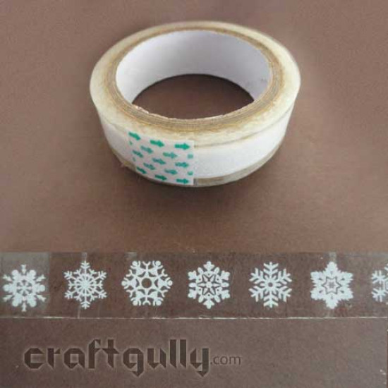 Stick On Tape - Snowflakes