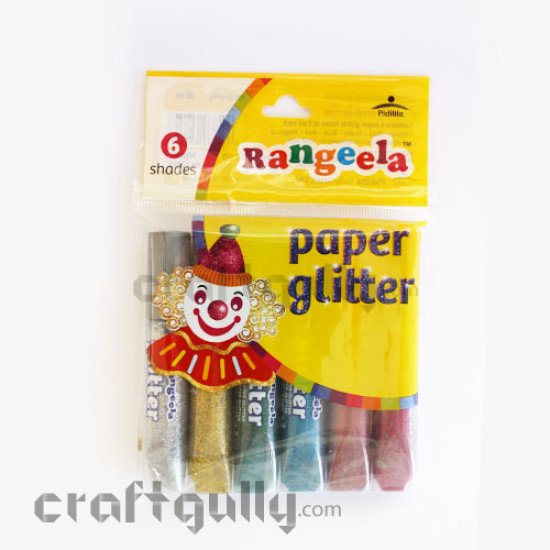 Rangeela Paper Glitter - Pack of 6 Rangeela Paper Glitter - Pack of 6