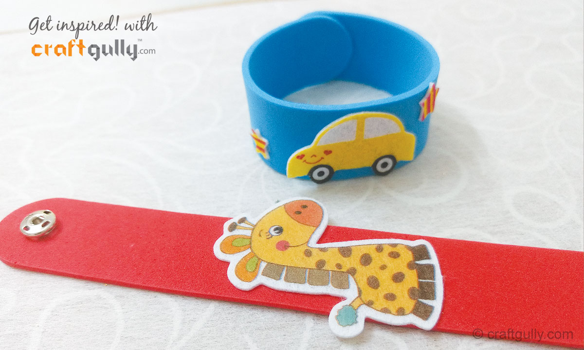 Foam Stick Wrist Bands Make For Great Rakhis! - A Video Tutorial