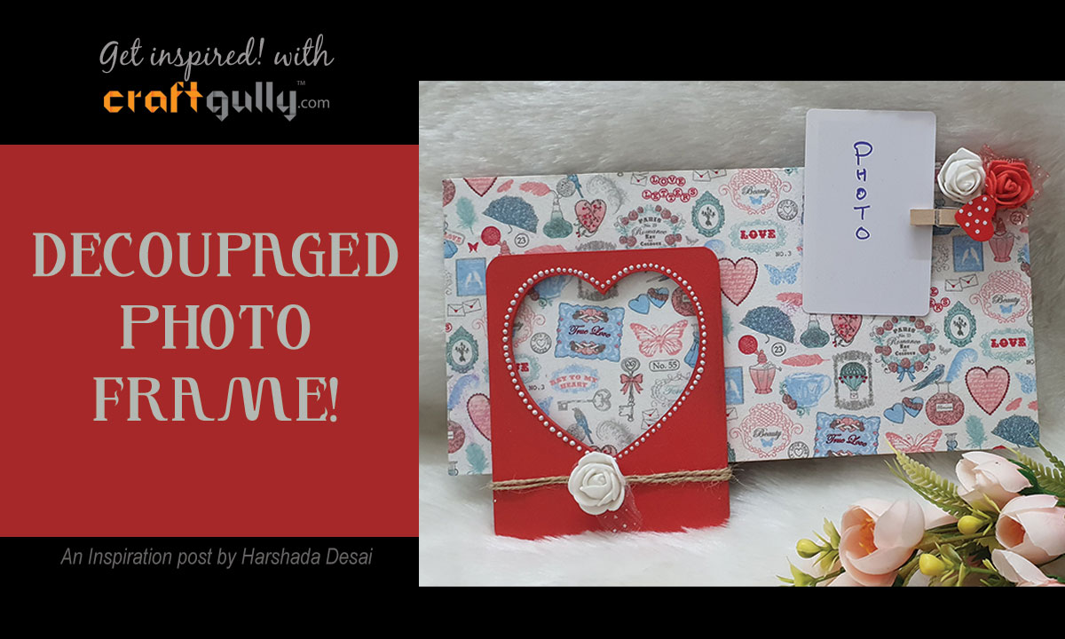 Decoupaged Photo Frame