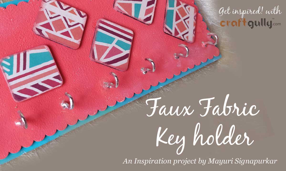 Faux Fabric Key Holder