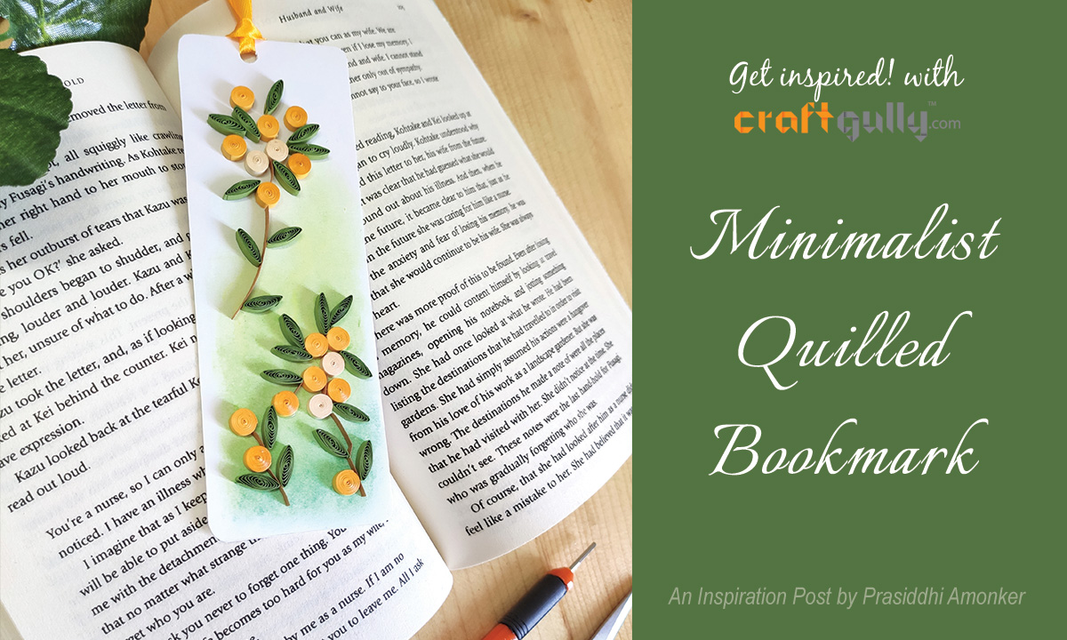 Minimalist Quilled Bookmark Minimalist Quilled Bookmark