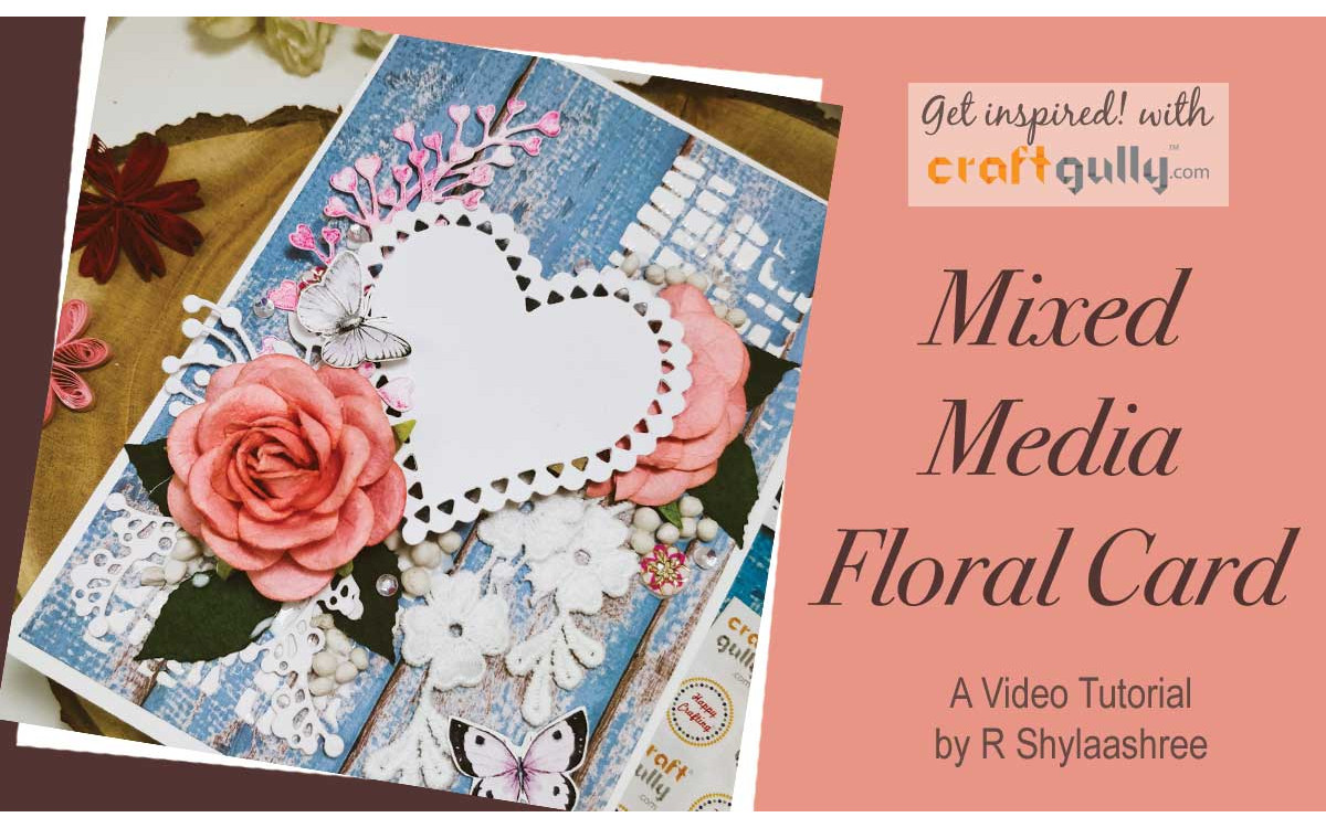 Mixed Media Floral Card