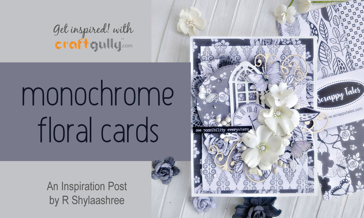 Monochrome Floral Cards