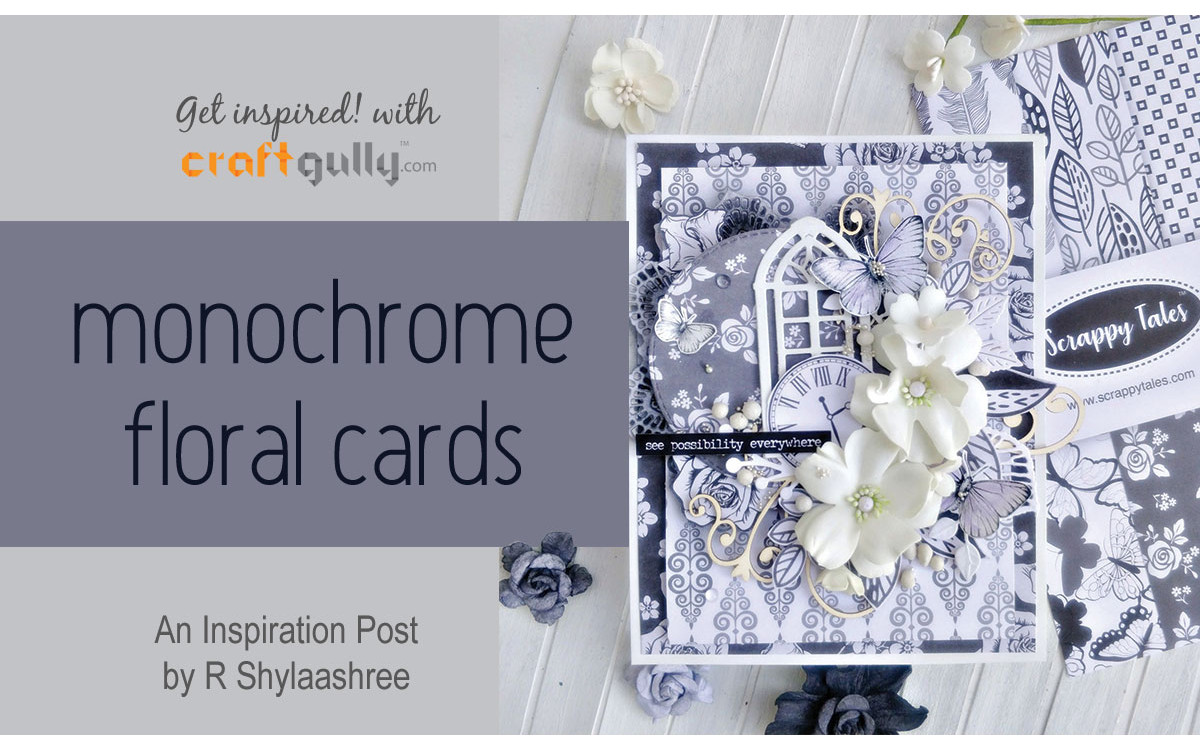 Monochrome Floral Cards