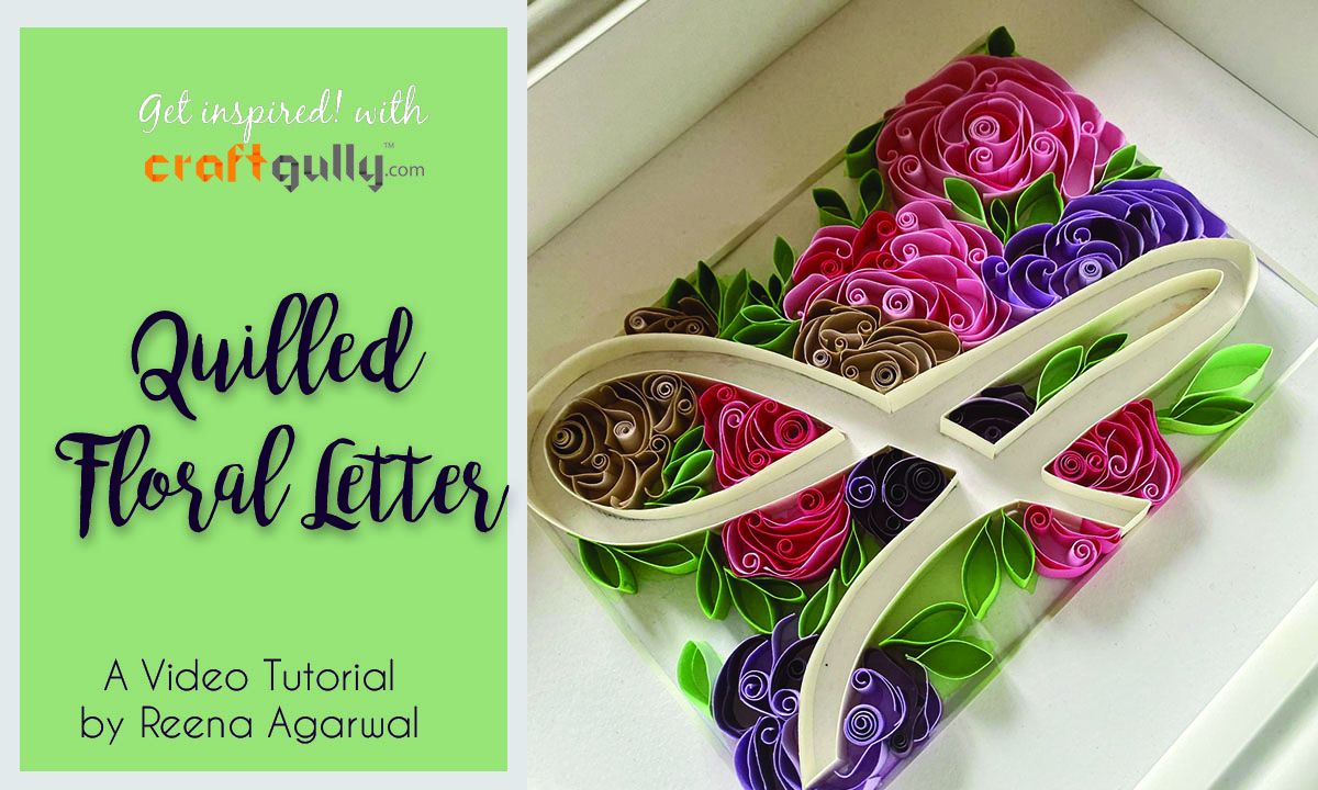 Quilled Floral Letter A